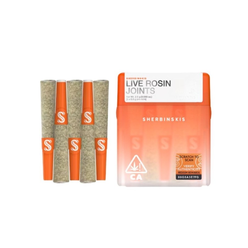 Sherbinski Nap Attack (I) Live Rosin Infused Preroll 5pk 2.5g