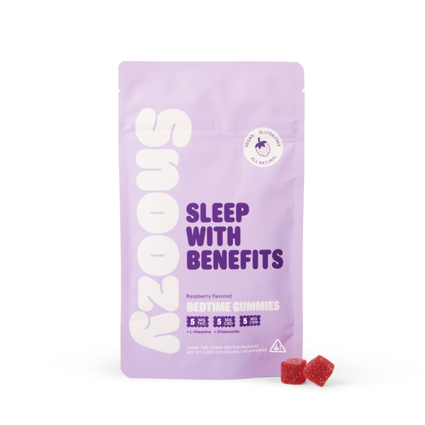Sleep with Benefits 5mg Raspberry Gummies 20 Pack | Snoozy