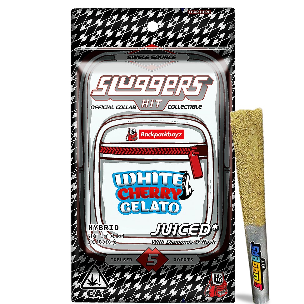 Sluggers Diamond Infused 5pk Prerolls 3.5g White Cherry Gelato