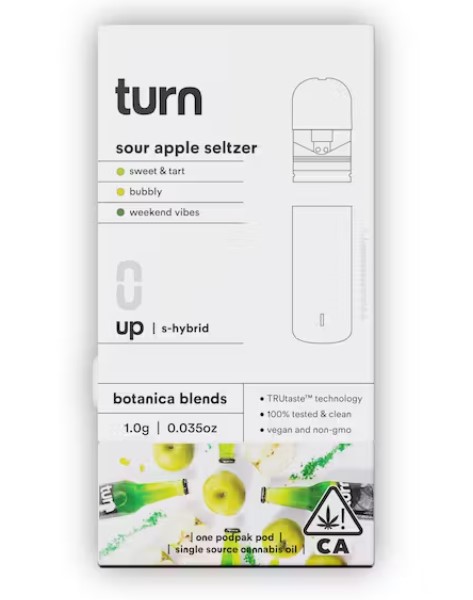 Turn 1g Sour Apple Seltzer Pod
