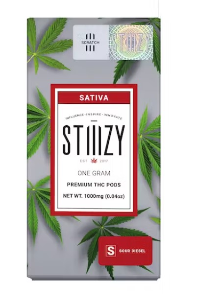Stiiizy 1g Sour Diesel Pod PD