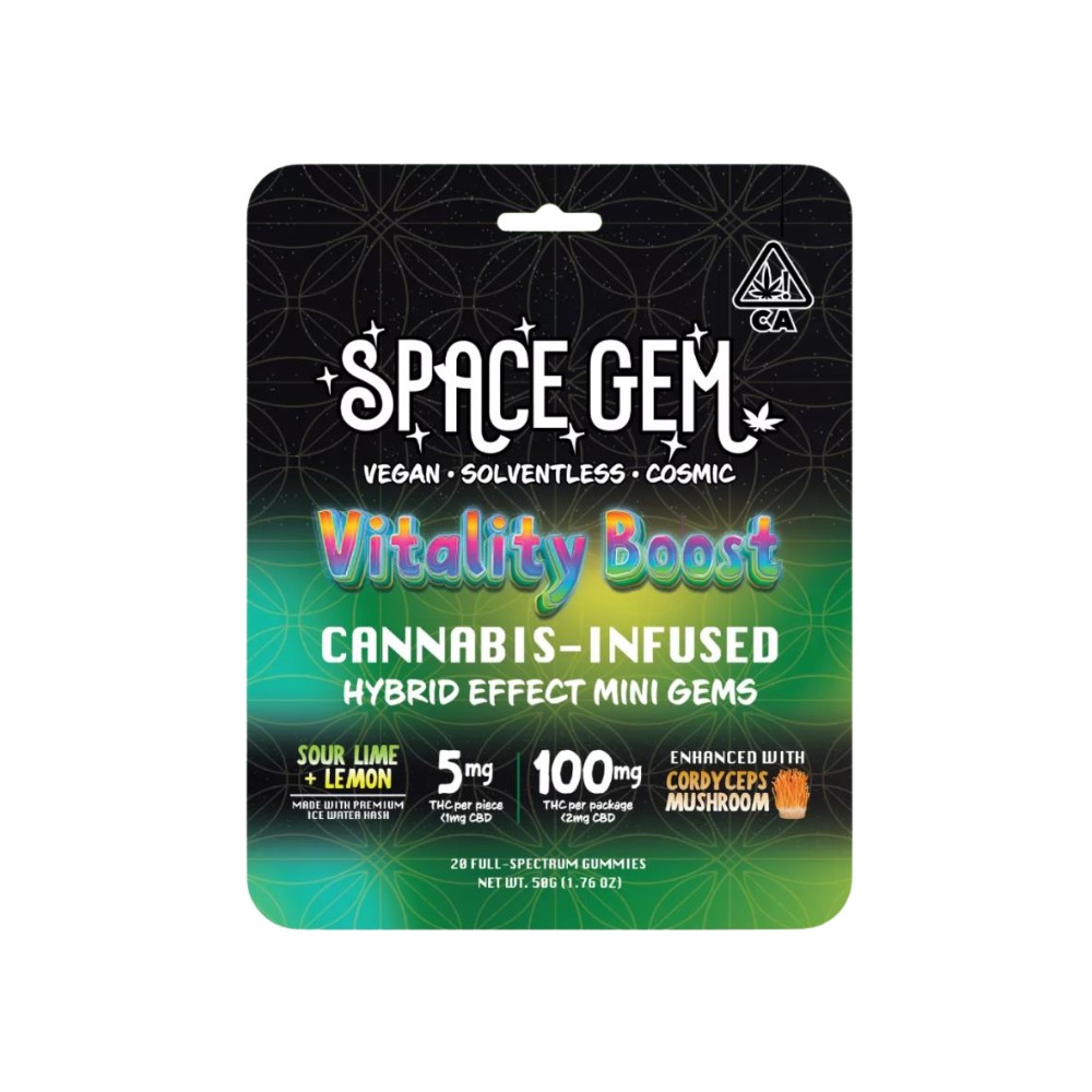 Space Gem — Sour Lemon Lime - Vitality Boost Mini Gems - Space Gem