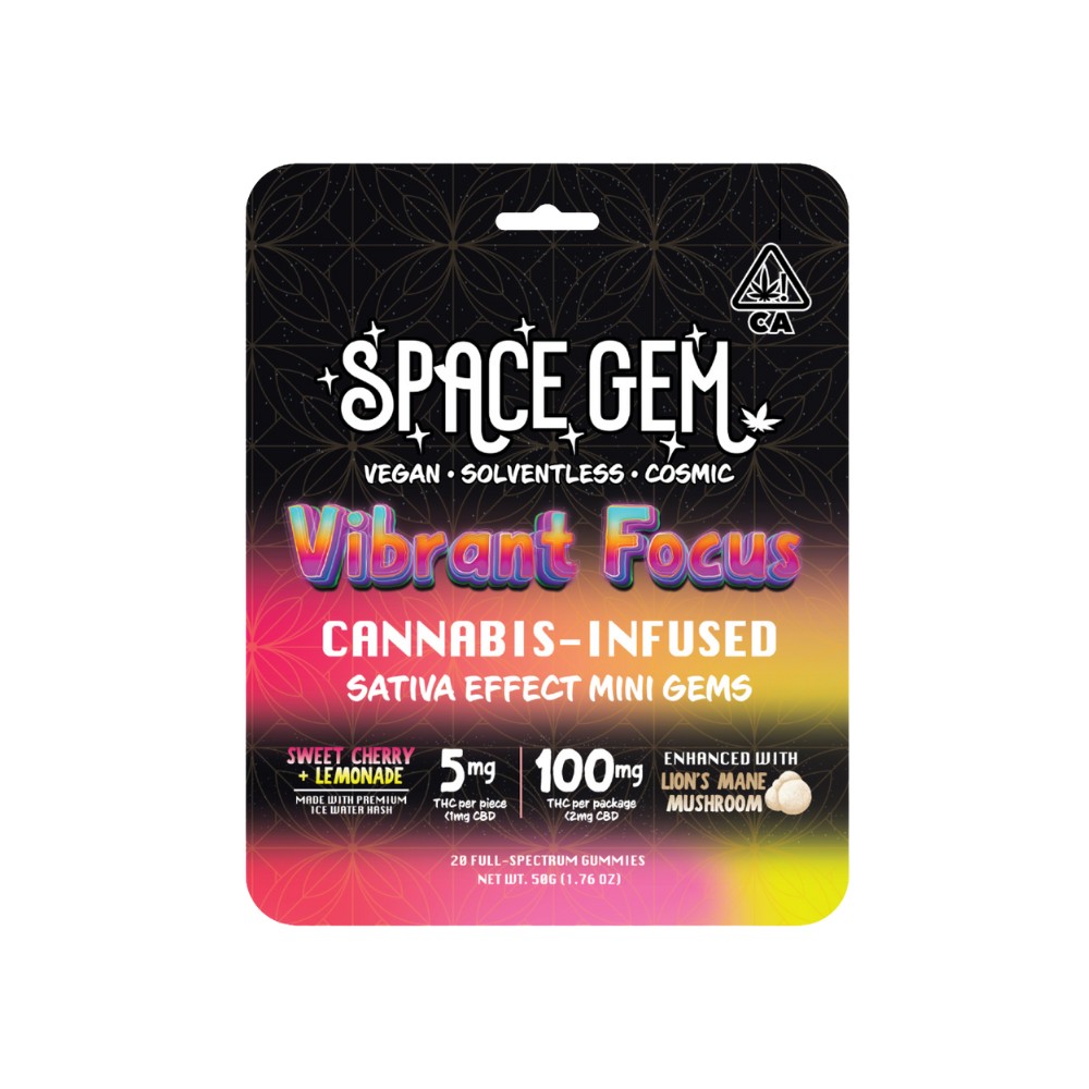 Space Gem: Sweet Cherry Lemonade - Vibrant Focus Mini Gems - Space Gem