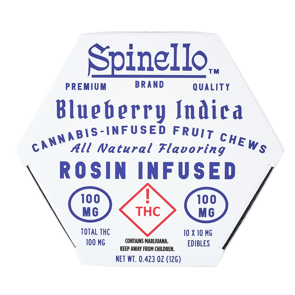 Blueberry Indica Rosin Infused Chew || Spinello || 1pk