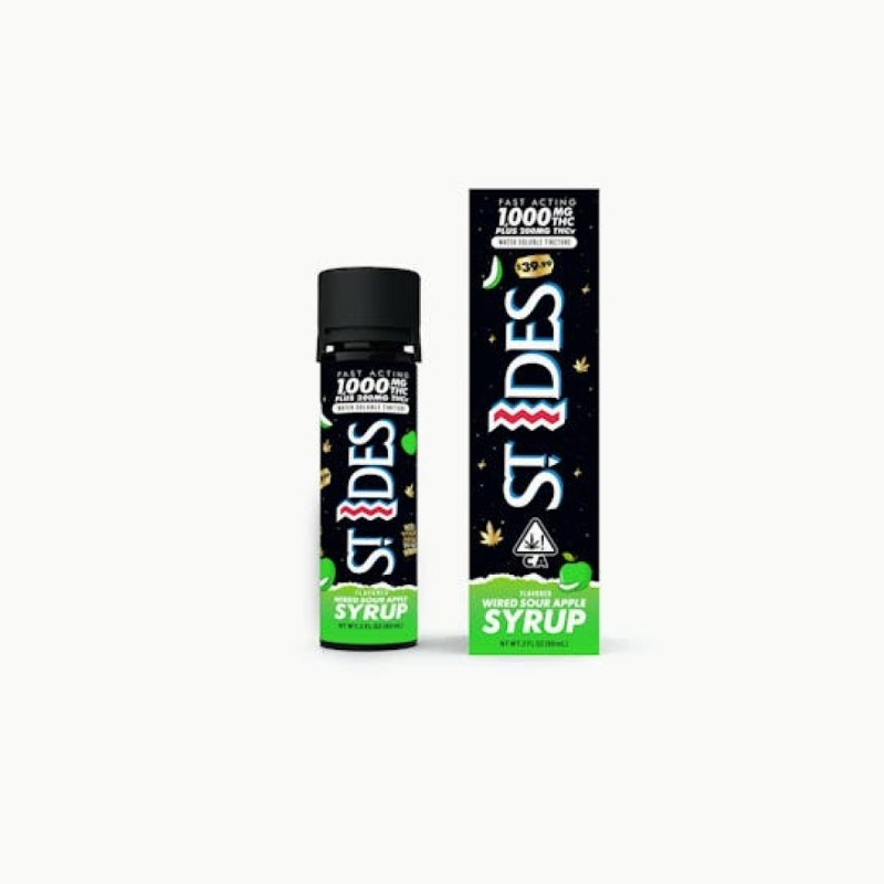 St Ides Wired Sour Apple THCV Syrup 1200mg