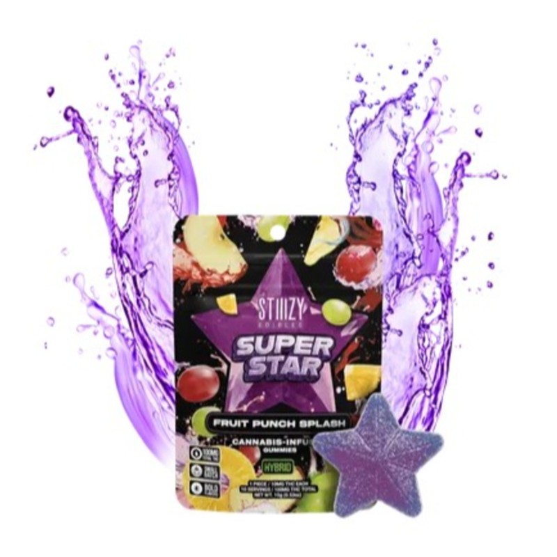 Stiiizy Fruit Punch Splash Star (H) Gummies 100mg