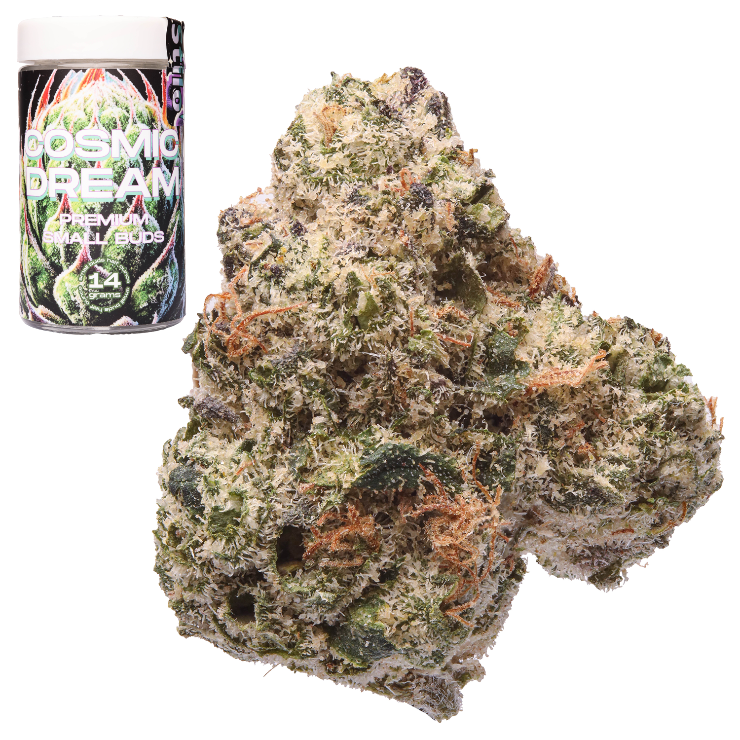 Stilo Cosmic Dream Half Ounce Smalls Flower Strain (hybrid), 14g