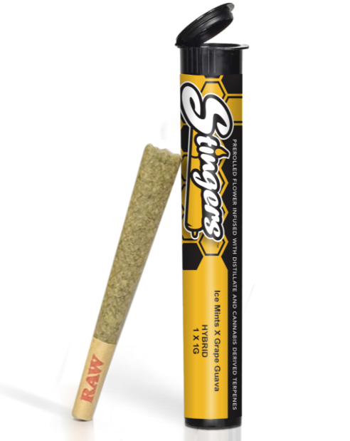 Stingers Hella Jelly X Huckleberry 0.5g 2pk Infused Preroll