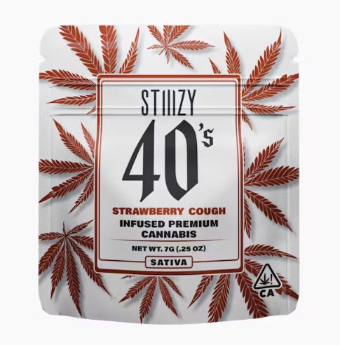 STRAWBERRY COUGH 40's INFUSED MYLAR 7G