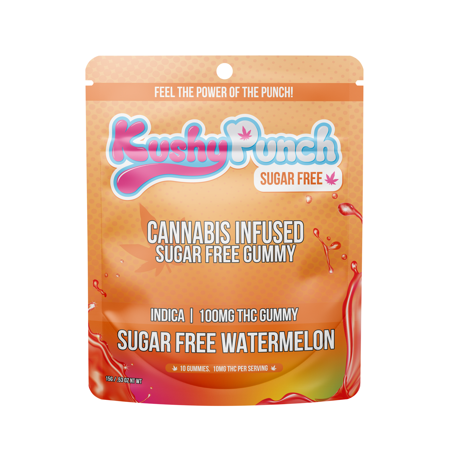 Kushy Punch Sugar Free Gummy Watermelon