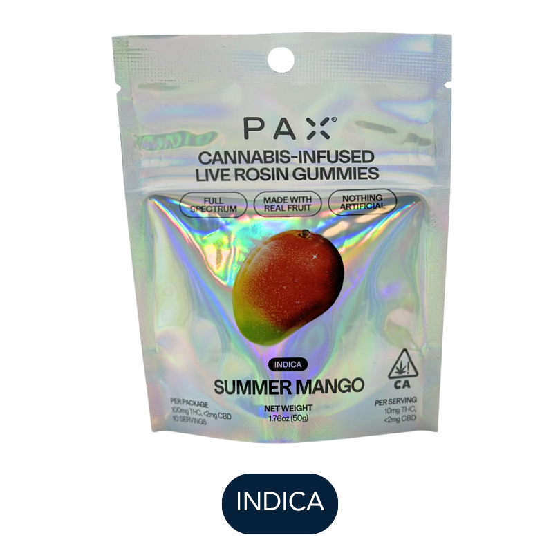 Pax - Live Rosin Gummies - Summer Mango - Edible - 100mg