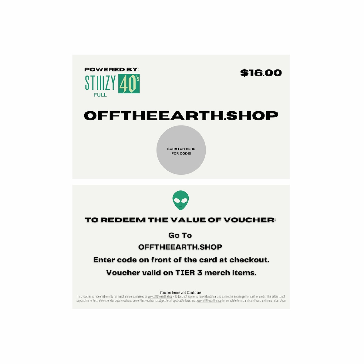 OTE STIIIZY 40S CPN VOUCHER