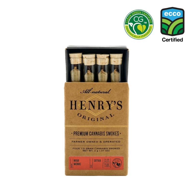 Henry's Maui Wowie (S) Preroll 4pk 2g
