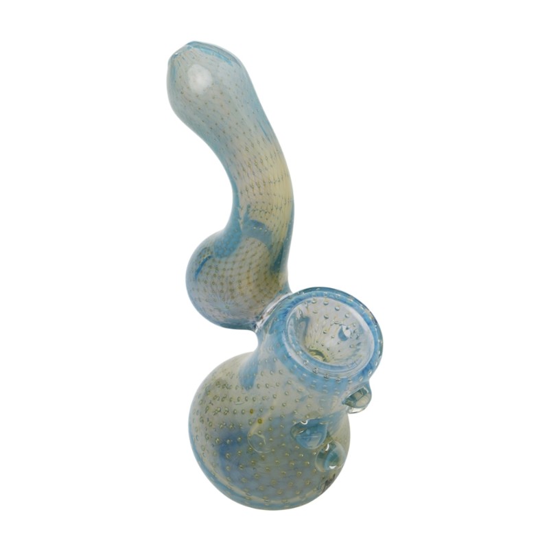 Human Grade Sherlock Bubbler 2 - Light Blue Silver Fumed