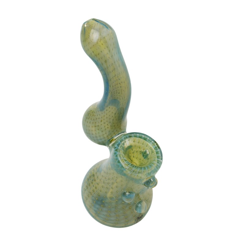 Human Grade Sherlock Bubbler 2 - Green Silver Fumed