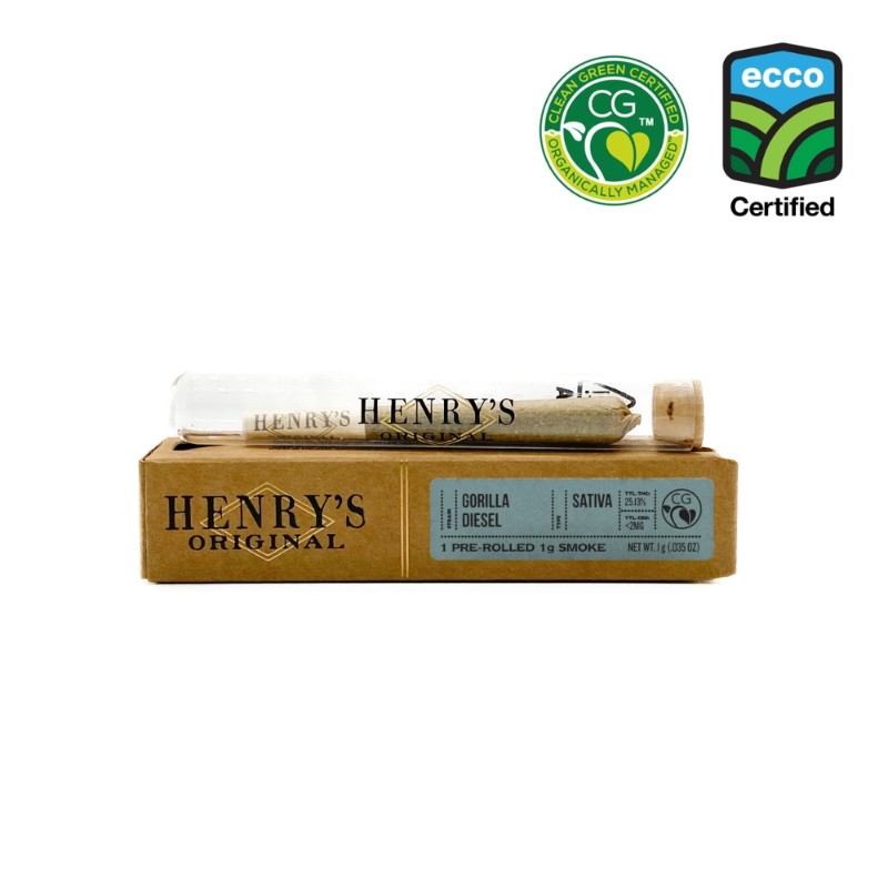 Henry's Gorilla Diesel (S) Preroll 1g