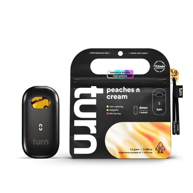TurnOne Peaches n Cream (I/H) AIO 1g