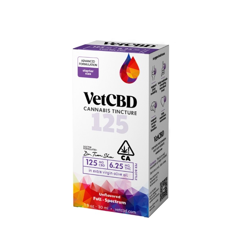 Vet CBD Regular Strength 20:1 Tincture 125mg 1oz