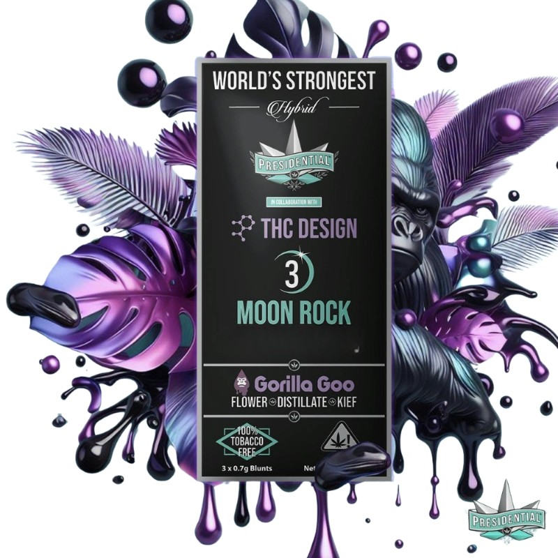 Presidential Gorilla Goo (H) Infused Mini Preroll 3pk 1.5g