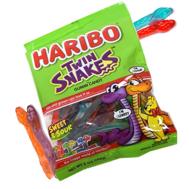 Haribo Twin Snakes 5oz