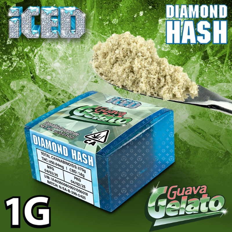 ICED Guava Gelato (I) Diamond Hash 1g