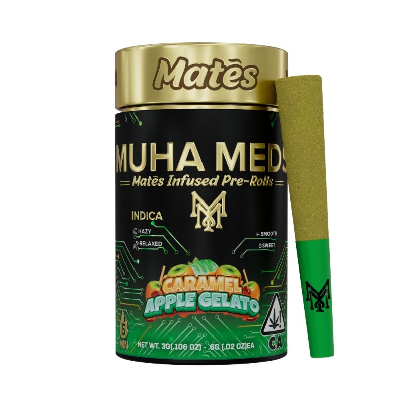 Muha Meds Caramel Apple Gelato (I) Infused Preroll 5pk 3g