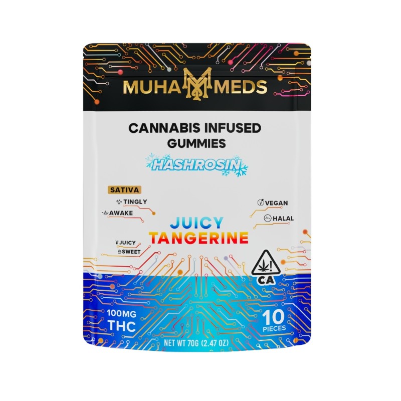 Muha Meds Juicy Tangerine (S) Rosin Gummies 100mg
