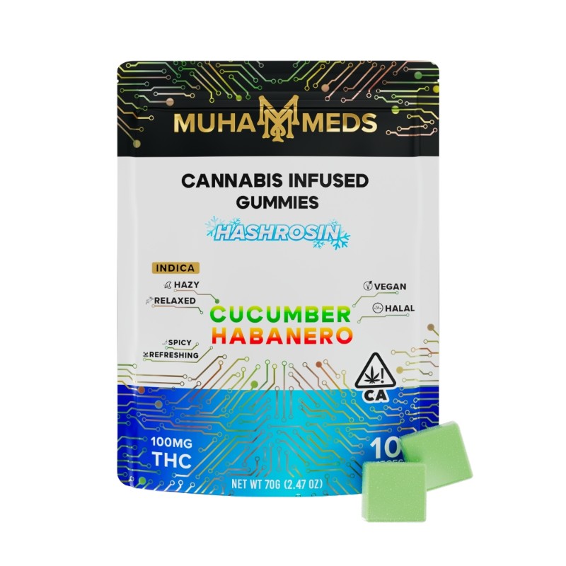 Muha Meds Cucumber Habanero (I) Rosin Gummies 100mg
