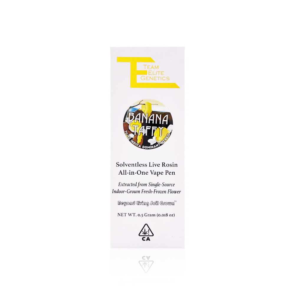 TEAM ELITE GENETICS - All In One - Banana Taffy - Live Rosin - .5G