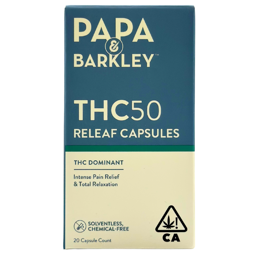 Papa & Barkley - Releaf Capsules - THC50 - 20pk - 930mg