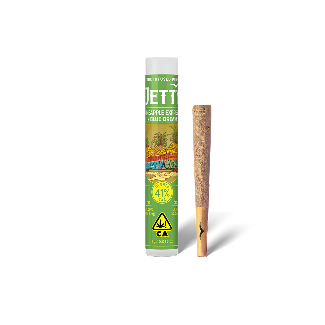 Jetty High THC Infused Preroll 1g - Pineapple Express x Sherbet Haze (H)
