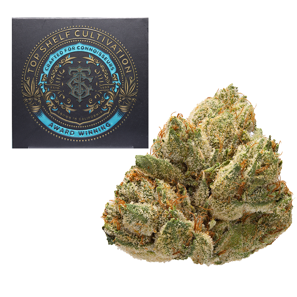 Top Shelf Cultivation Skywalker OG Flower Strain (indica), 3.5g
