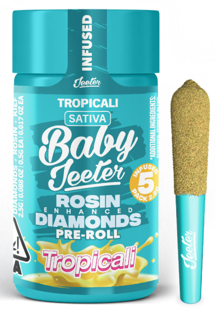 JEETER: Tropicali Quad-Infused Baby Jeeter .5g Pre-Roll 5pk/2.5g (S)