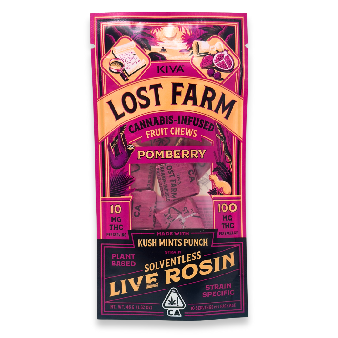 Lost Farm - Chews - Pomberry Kush Mints Punch Rosin - 10mg - 10pk