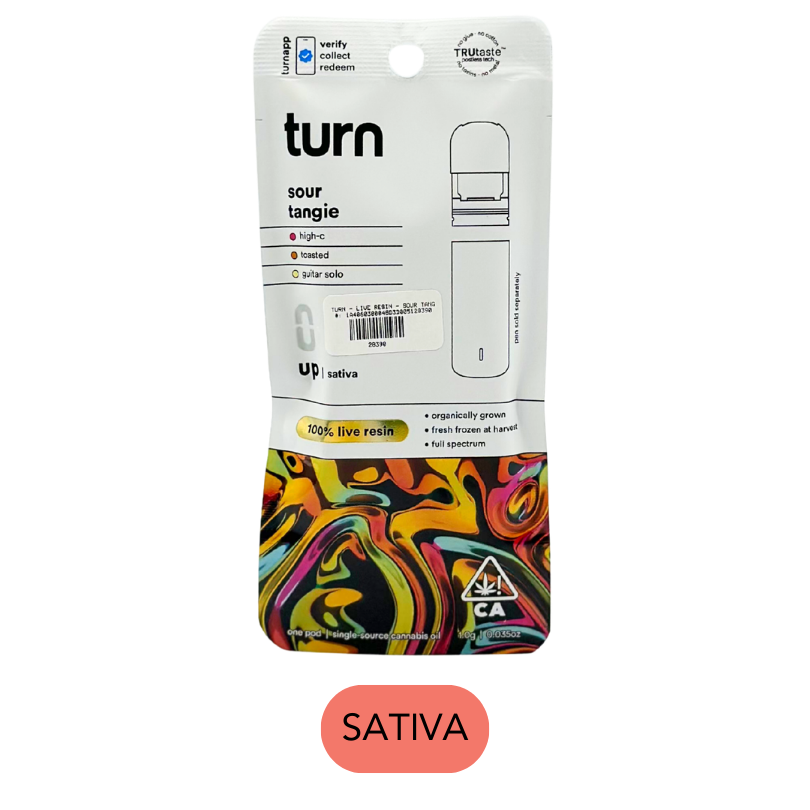 Turn - Live Resin - Sour Tangie - Vape Pod - 1.0g