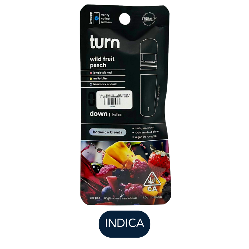 Turn - Down BB - Wild Fruit Punch - Vape Pod - 1.0g