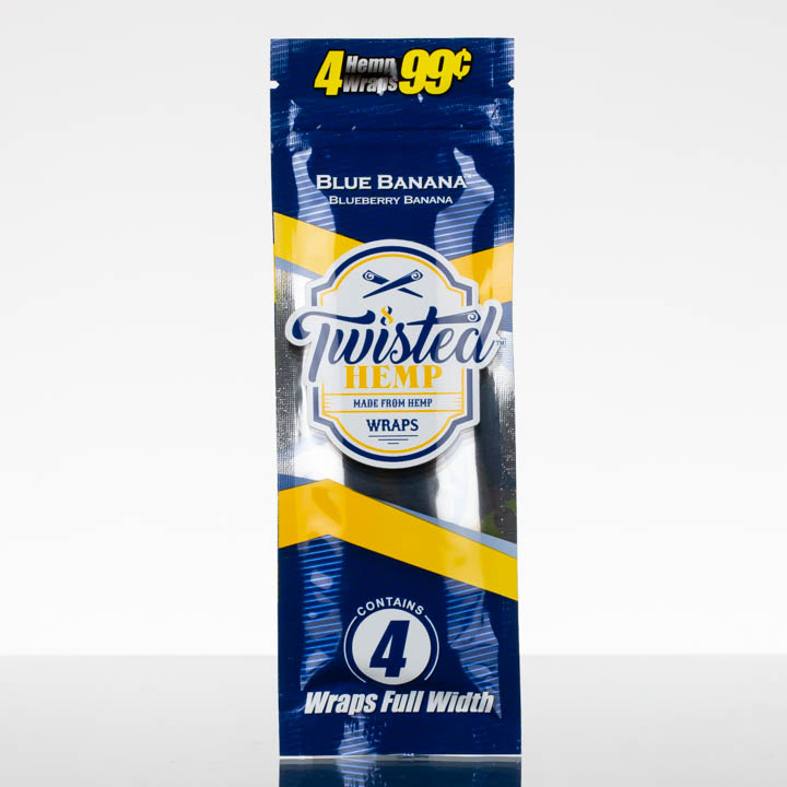 Twisted Hemp - Blueberry Banana Blunt Wraps 4pk