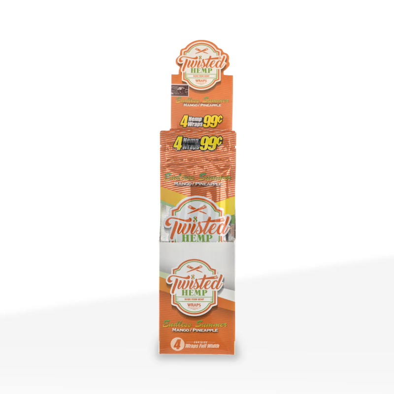 Twisted Hemp - Mango Pineapple Blunt Wraps 4pk