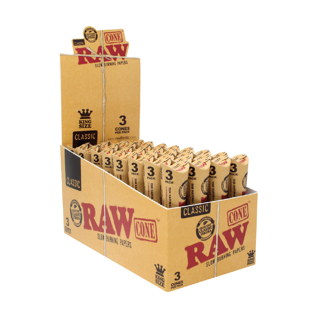 RAW Classic Cones - King Size (3pk)