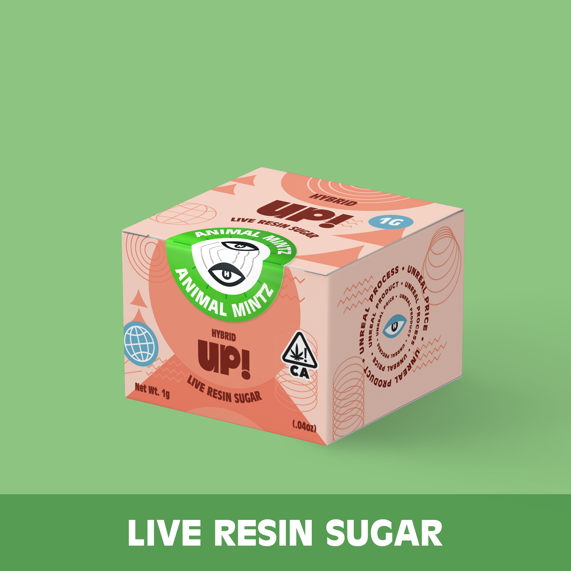 UP!: Hollywood Pure Kush 1g Sugar (H)