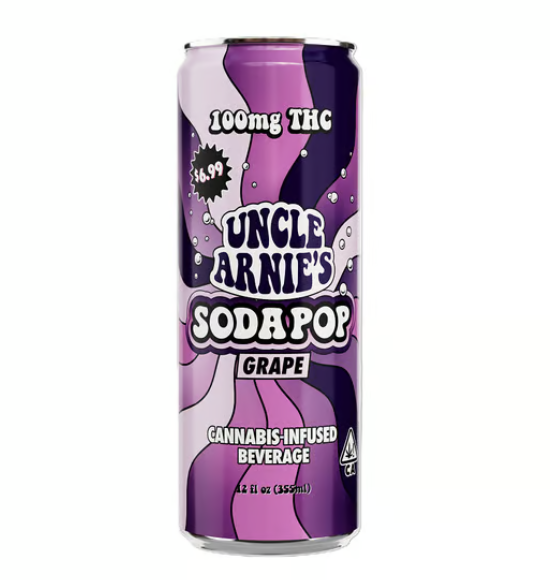 Uncle Arnie's 100mg Grape Soda