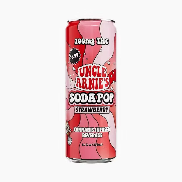Uncle Arnies Soda 100mg Strawberry