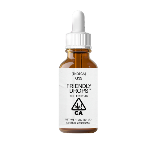 Friendly Brand G13 Tincture Wellness Strain (indica), 1000mg