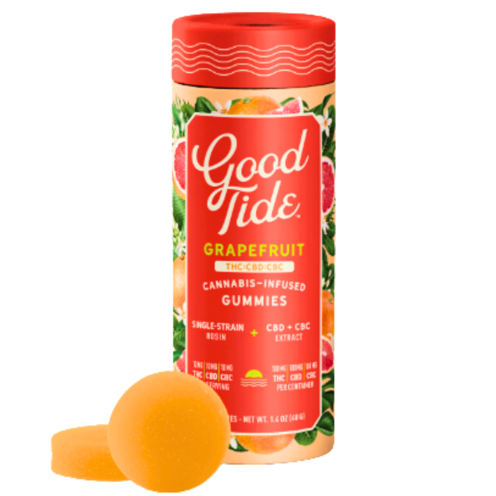 Rosin Gummies 1:1:1 THC:CBD:CBC 100mg - Grapefruit (S)