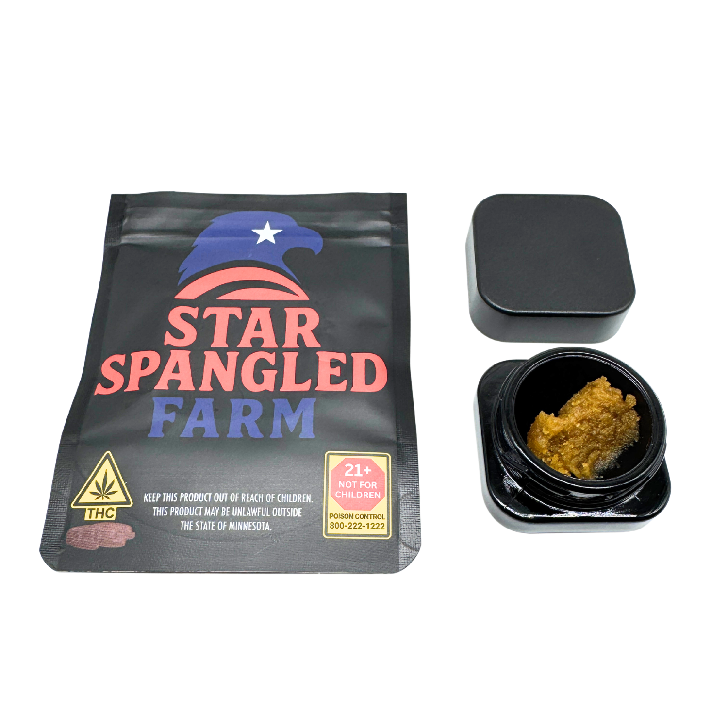 Cured Resin-IX | Star Spangled Farm | Lemon Diesel x Shishkaberry x C99 Blueberry | 1g | 1 ct