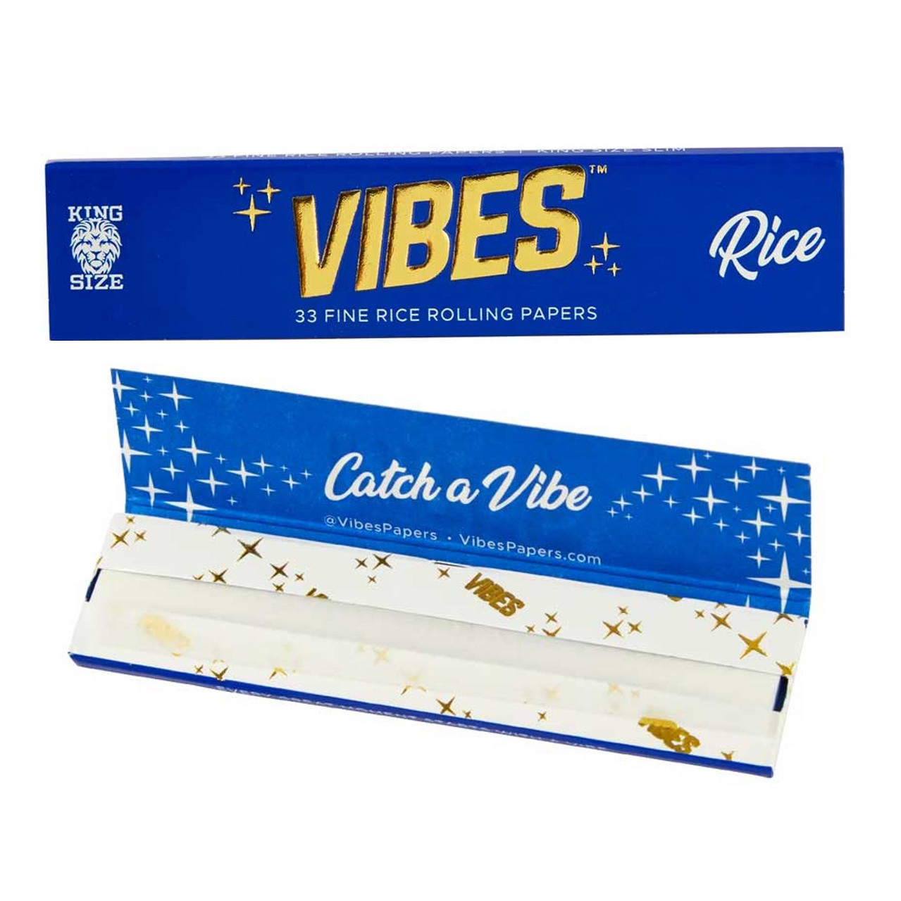 Vibes King Size Slim Rice Papers