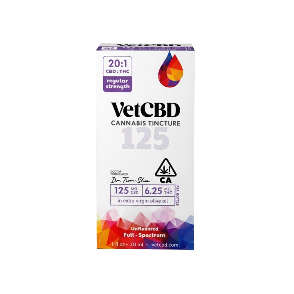 20:1 REGULAR STRENGTH TINCTURE 125MG - VET CBD