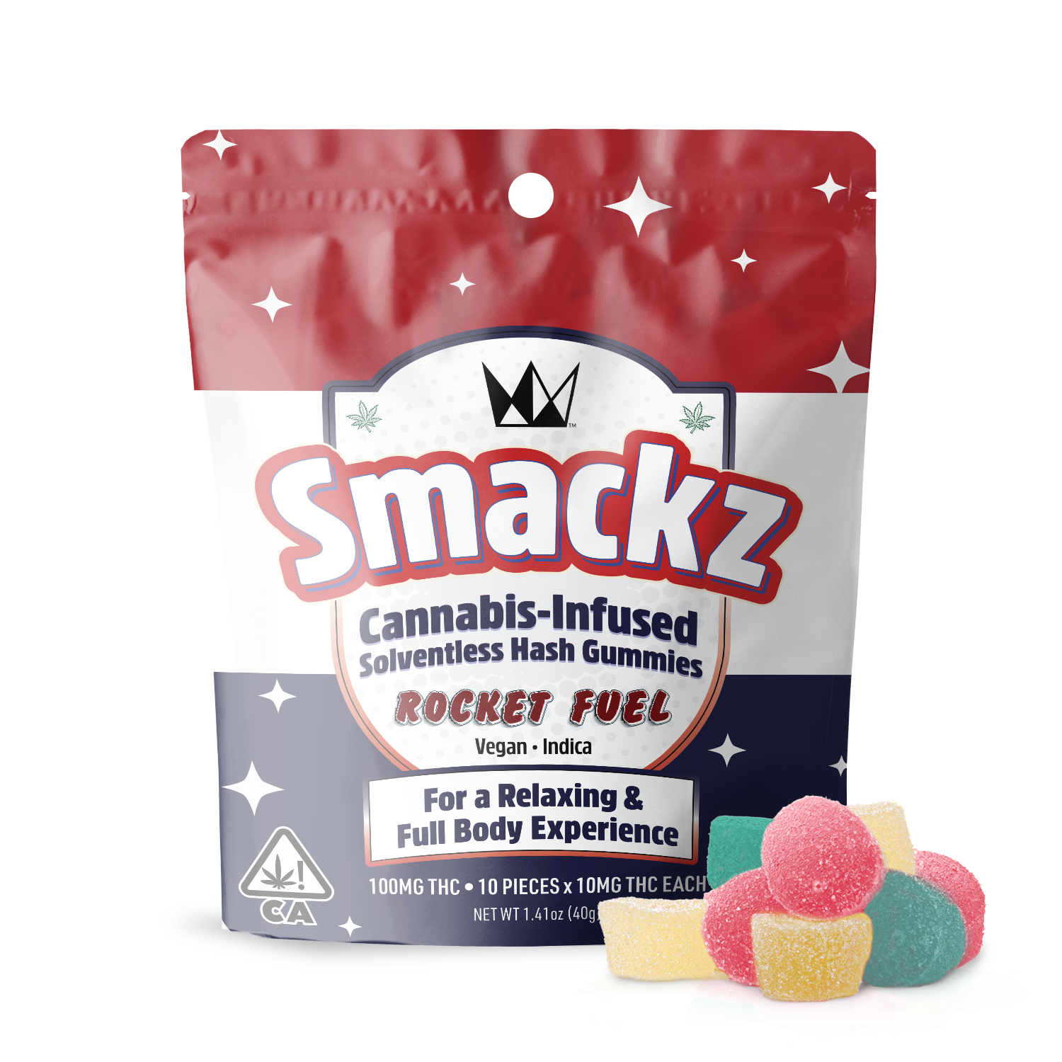 WCC Rocket Fuel Hash Gummies 100mg