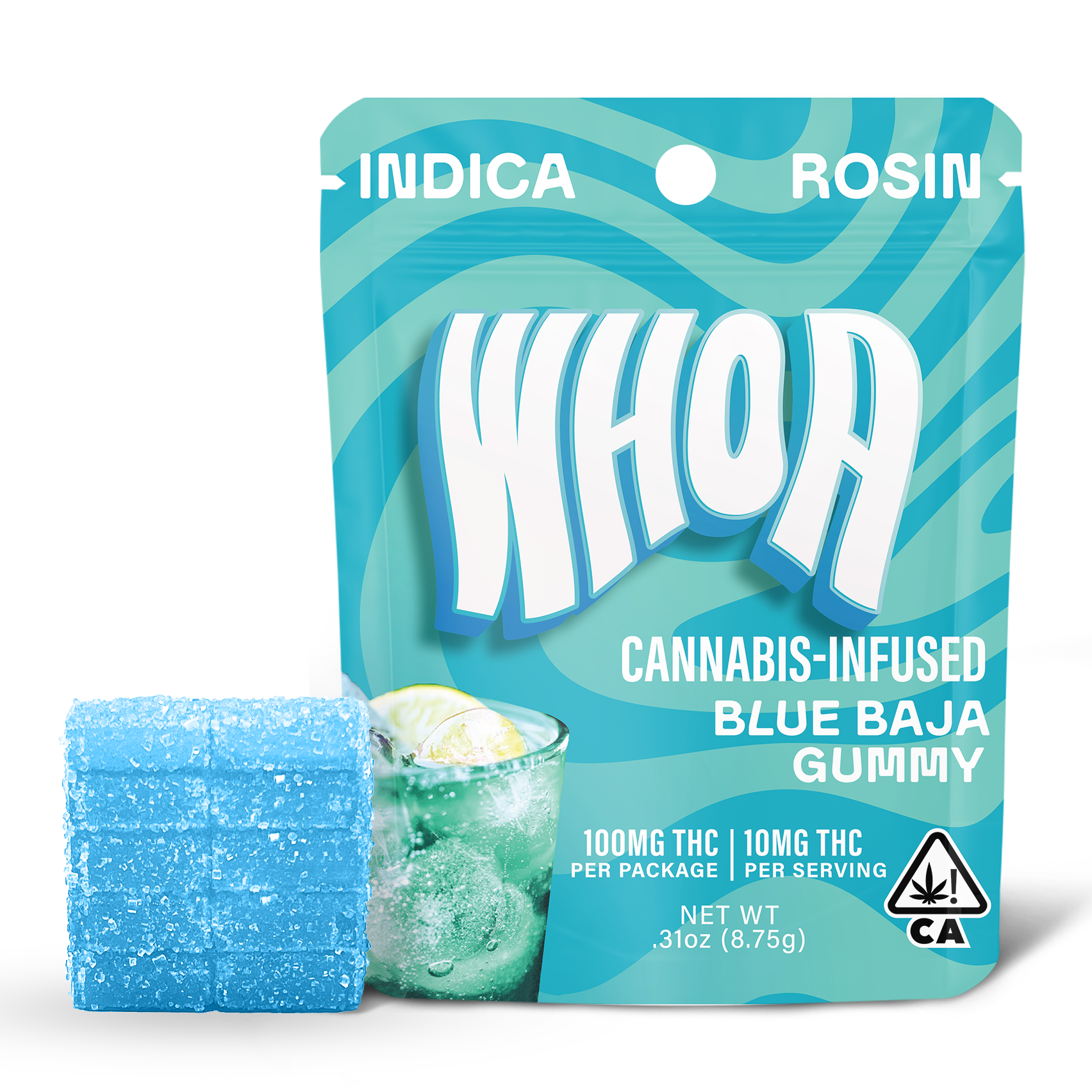 WHOA | Rosin Gummies | Blue Baja | 100mg