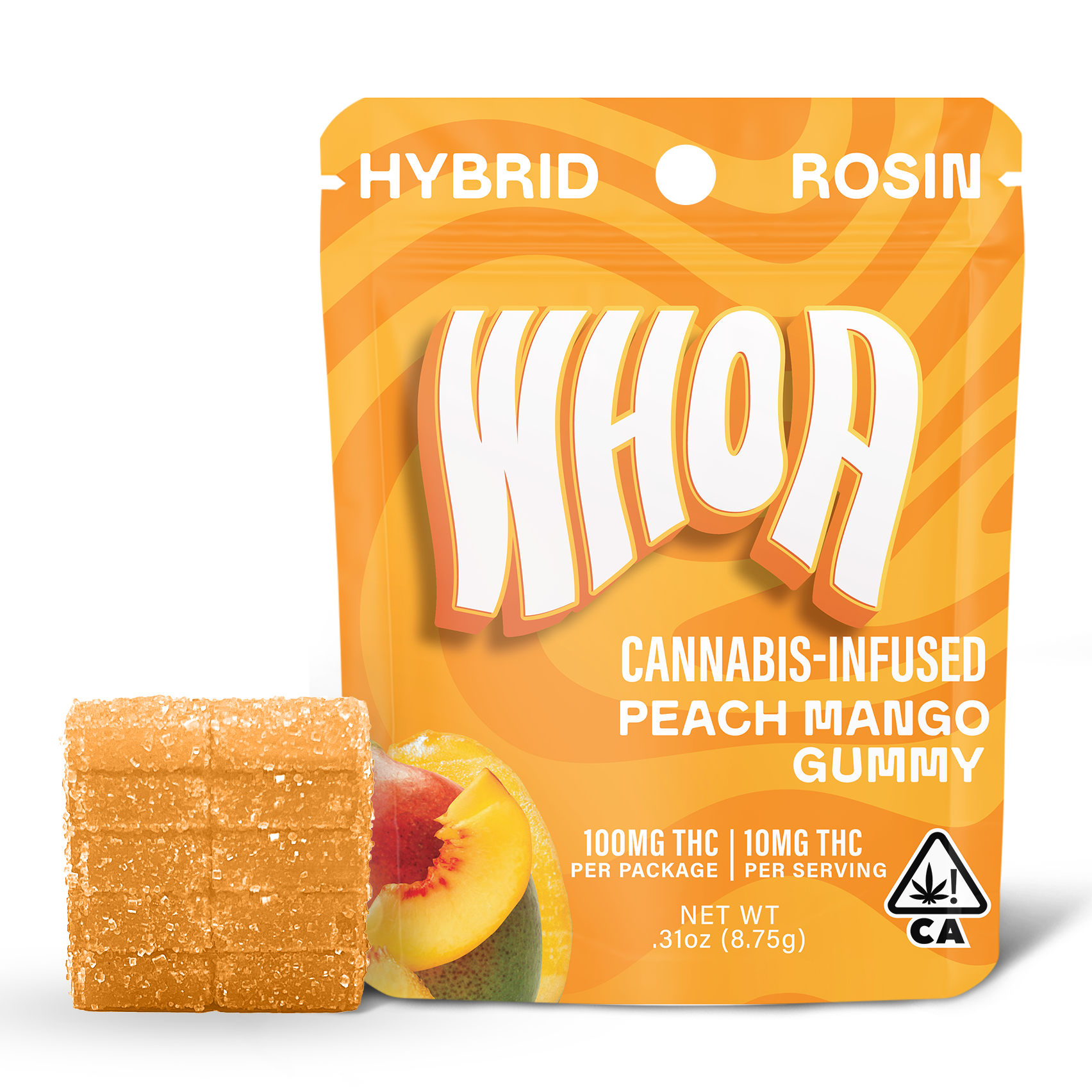 WHOA | Rosin Gummies | Peach Mango | 100mg